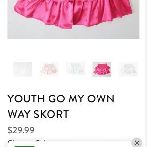 Pants store youth go my own way skort